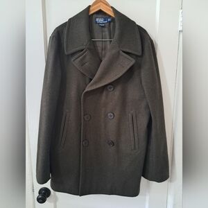 Polo Ralph Lauren Men's Olive Green Peacoat